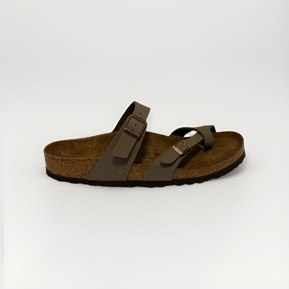 Birkenstock Mayari Stone Leather Strap Sandals Women Size 41 EU 10-10.5 - Picture 5 of 11